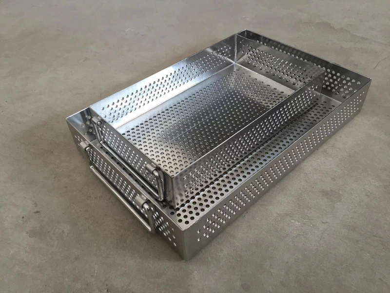 High Temperature Pressure Steam Plasma Stainless Steel Mesh Sterilization Baskets