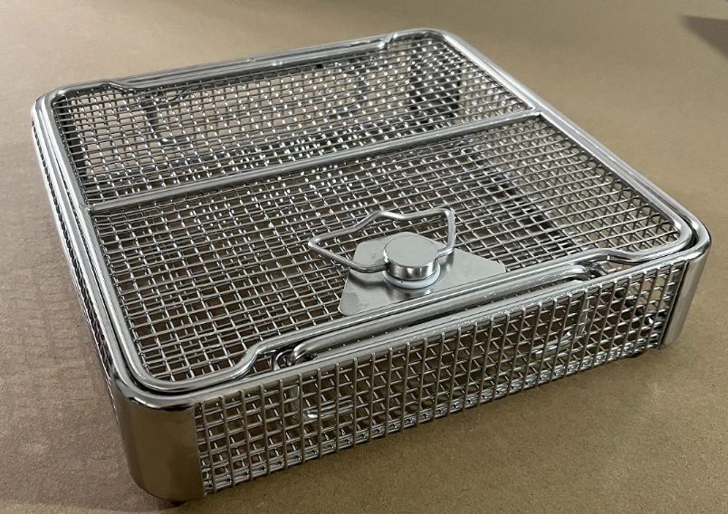 Rigid Scope Silicon Bracket Fully-Removable Lid Stainless Steel Sterilization Baskets