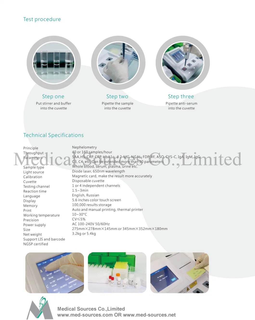 High Quality Specific Protein Analyzer Diagnostic/Test/Reader