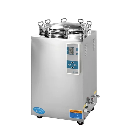 Stérilisateur Autoclave à vapeur à pression verticale médicale, avec écran LCD 35L/50L/75L/100L/120L/150L, ​​sécurité automatisée