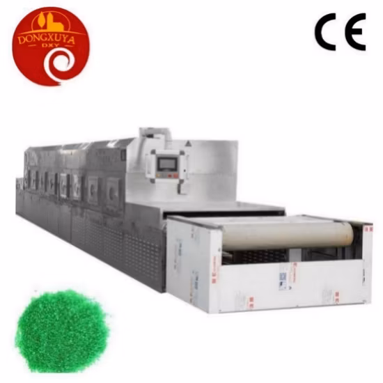 Type équipement de stérilisation de poudre de piment de dessiccateur de ceinture de tunnel à micro-ondes